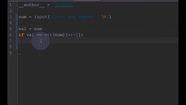 Python program to check whether a number is Palindrome or not смотреть онлайн