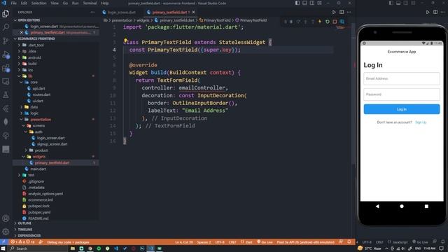 Ecommerce App using Flutter and NodeJS | Part 2 - Frontend | Ep. 1 - Setting Up | Hindi смотреть онлайн
