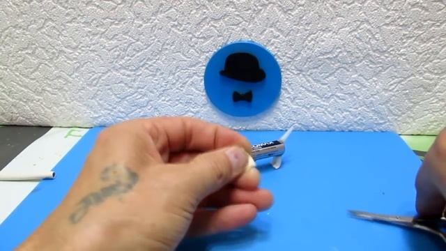 Миниатюрная фигурка из батарейки. Собачка такса. Поделки своими руками. смотреть онлайн