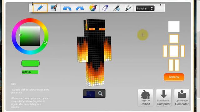 Как сделать скин в Minecraft смотреть онлайн