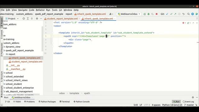 How to inherit existing Qweb template in Odoo | Extend qweb report template | Qweb Template смотреть онлайн