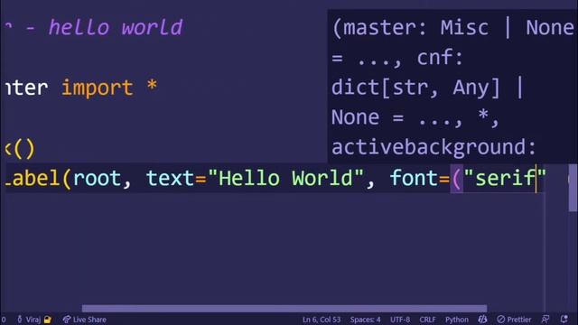 Make your first GUI program in Python using tkinter || tkinter - 'Hello World' смотреть онлайн