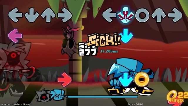 Friday Night Funkin' VS Minus SONIC.EXE 2.0 (Triple Trouble/You Can't Run/Cycles/Too Slow) (FNF MOD