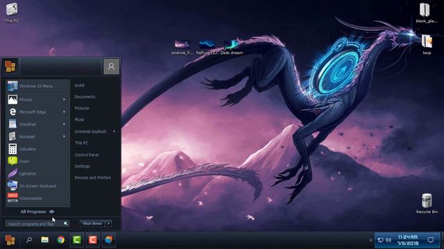 Dark Mode theme for Windows 10 WindowBlinds смотреть онлайн