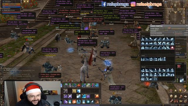 Lineage 2 Essence - Spellsinger Gameplay Lv. 66 | em Clima de Natal :) ao VIVO em Português смотреть онлайн