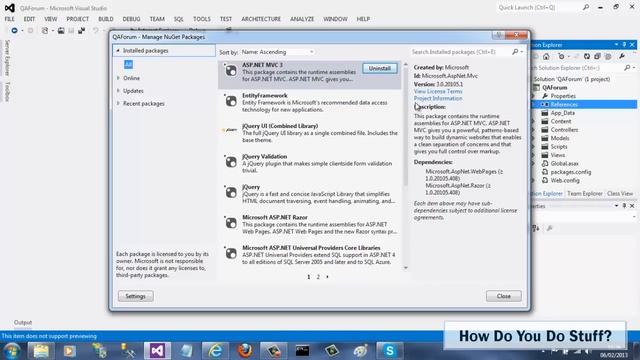 How do you update a NuGet package in Visual Studio 2012? смотреть онлайн
