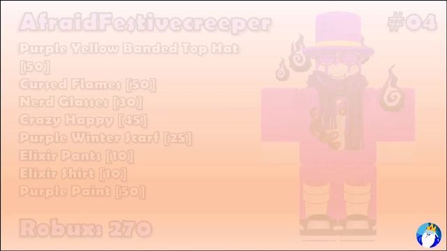 Purple Yellow Banded Top Hat Roblox Outfits смотреть онлайн
