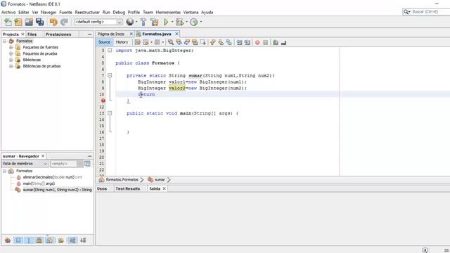 Sumar numeros grandes en java Netbeans смотреть онлайн
