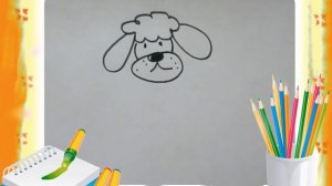 Рисование с детьми 4-5 лет Давай нарисуем Собаку