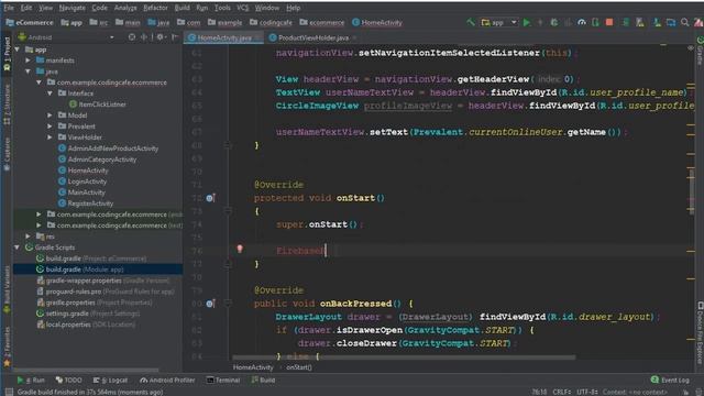 Displaying Products on Home Activity using Firebase RecyclerView Android Studio Tutorial 16 смотреть онлайн