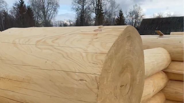 Рубка сруба под рубанок. Дом-баня из круглого леса ? смотреть онлайн