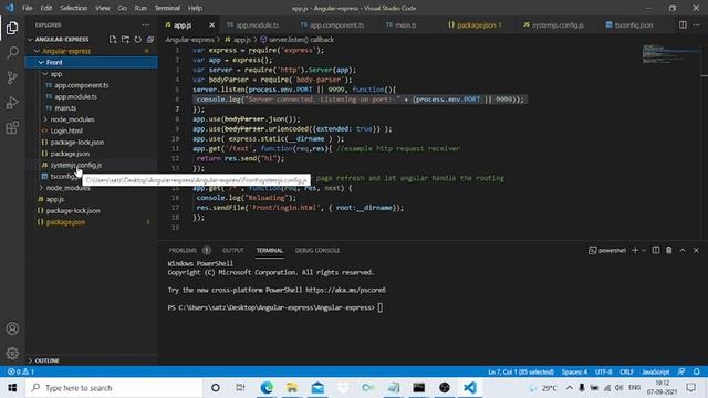 node integrate with angular смотреть онлайн