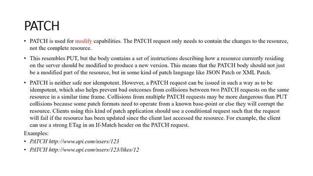 HTTP Methods for RESTful Services : GET, POST, PUT, PATCH, DELETE, HEAD, OPTIONS смотреть онлайн