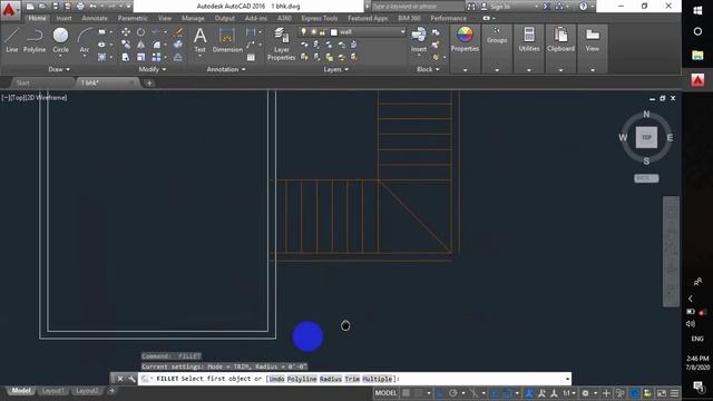Simple Floor Plan part -1 | how to learn autocad bangla tutorial -17 | Autocad 2019 смотреть онлайн