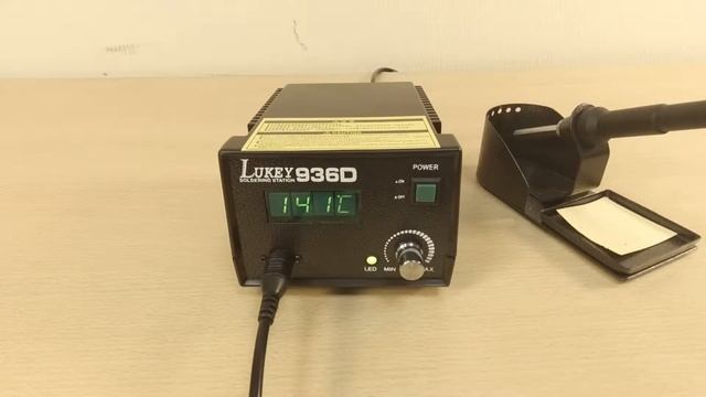 Паяльник с регулировкой температуры LUKEY 936D смотреть онлайн