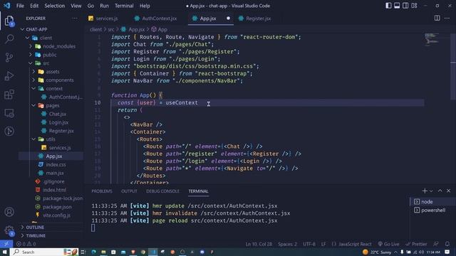 Real-time Chat App - 6 Protecting Routes | React, Node.js and Socket.io смотреть онлайн