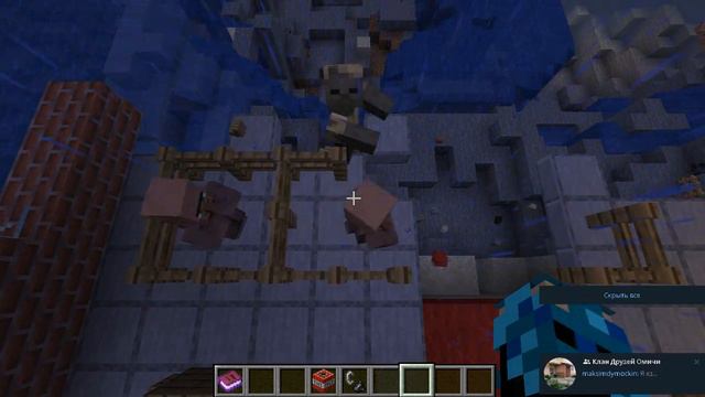 Житель не знает куда бежать, поэтому.... #майнкрафт #minecraft смотреть онлайн