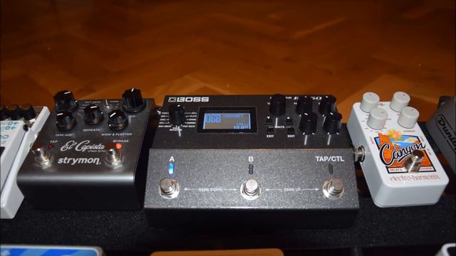 EHX Canyon Delay + Boss RV-500 100% Wet Reverb + Strymon El Capistan - Ambient Drone Soundscape смотреть онлайн