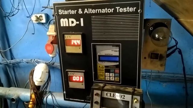 Опель Зафира Б проверка генератора на стенде после ремонта. смотреть онлайн