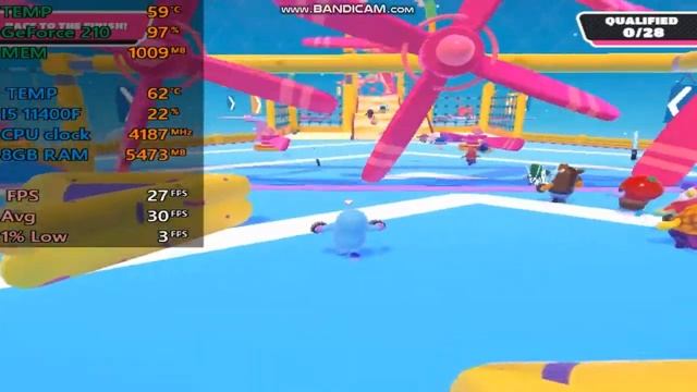 Fall Guys on Nvidia GeForce 210 - Low End Config - I5 11400F смотреть онлайн