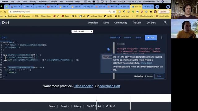 Dart Annotated Docs | Language Samples - Functions смотреть онлайн