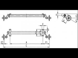 Резино-жгутовая ось для прицепов. Торсионные оси ALKO и KNOTT. ЦЛП АРИВА.
