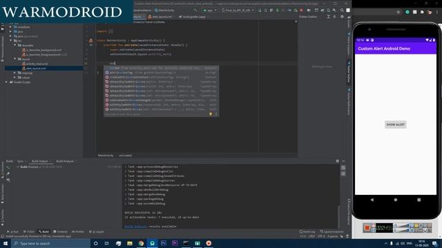 Custom Alert Dialog Android Tutorial | Beginners смотреть онлайн
