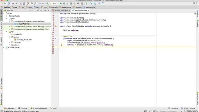 How to Convert a Website/Blog into Android Application using Android Studio With Material UI - Easy смотреть онлайн