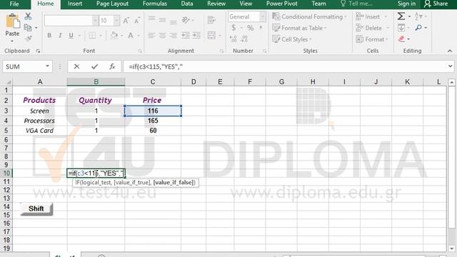 Use the IF function to answer Yes or No using a criterion on a cell value (Excel 2016) смотреть онлайн