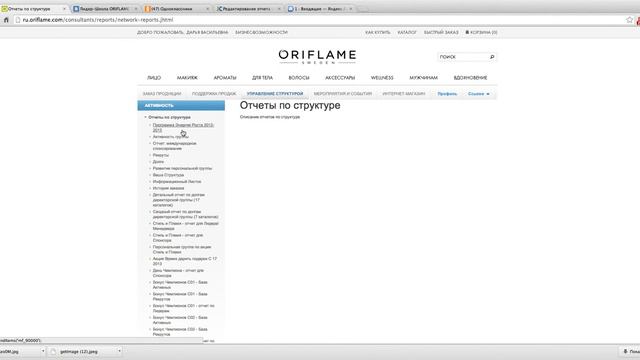 Видео урок: "Как увидеть свою команду на сайте ORIFLAME" смотреть онлайн