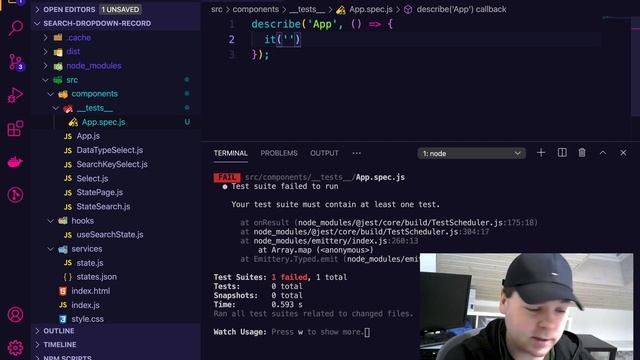 Instalacja Jest i testowy test ? смотреть онлайн