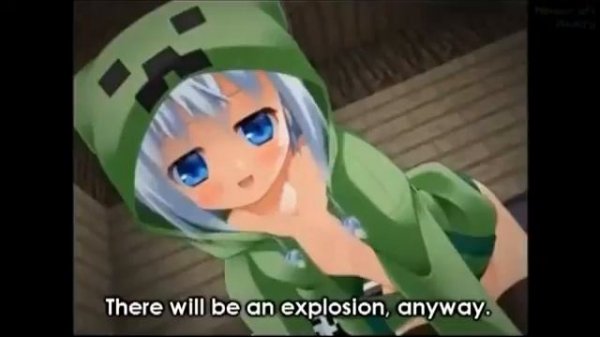 Minecraft creeper girl!