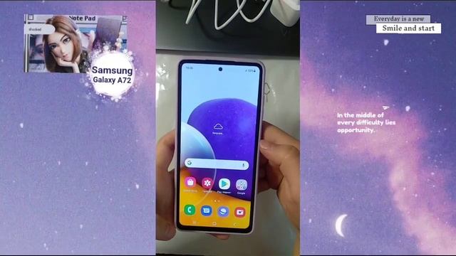 Samsung Galaxy A72 Unboxing
