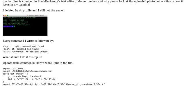 Apple: terminal mac - bash command not found, permission denied and '&gt' in prompt смотреть онлайн