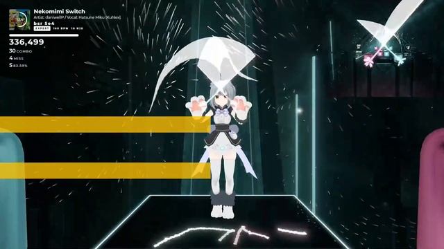 【BeatSaber】ねこみみスイッチ / 初音ミク【低スペックPCとOculus Quest 2だけでトラッキング】 смотреть онлайн