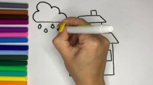 Как нарисовать дом — Учимся рисовать маленький домик