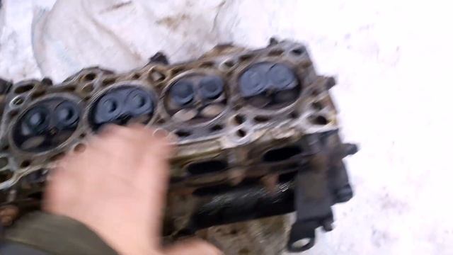 КИА СПЕКТРА оборвало ремень ГБЦ замена клапанов. смотреть онлайн
