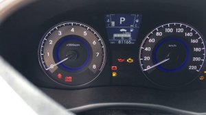 Hyundai Solaris моргает Чек