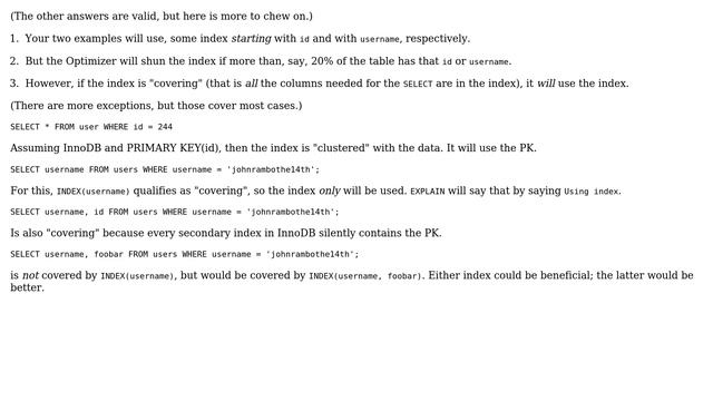 Databases: MySQL Indexing and performance when size of index is greater than size of data in table смотреть онлайн