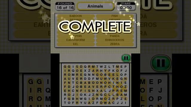 [TAS] Crosswords Plus - Small Word Search 1 (00:00 IGT)