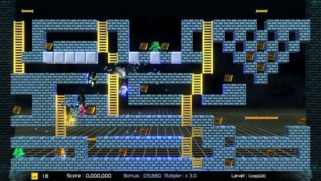 Lode Runner Legacy 2 Player Netplay All Stages