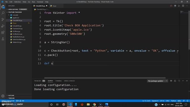 Check BOX widget in TKinter and Python - Python Tutorial (2020) #12 смотреть онлайн