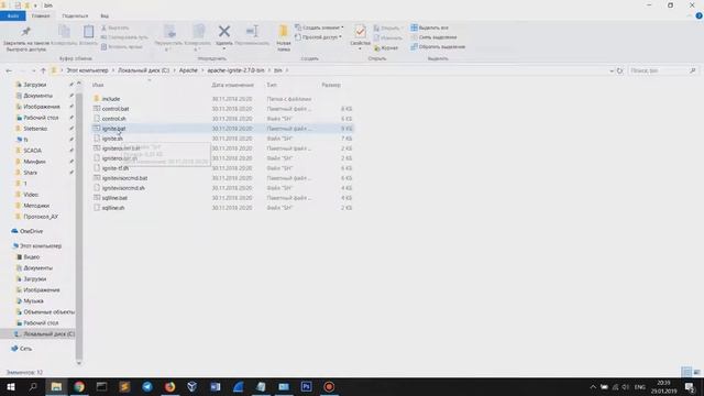 Установка Apache Ignite на Windows 10. Install Apache Ignite On Windows 10.