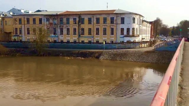 Красивый пейзаж реки Вологда после ледохода. Часть 2. смотреть онлайн