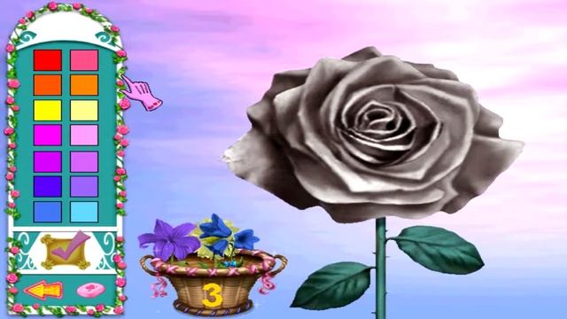 #6 Игра Барби Рапунцель - Прохождение. Сажаем цветы в Саду смотреть онлайн