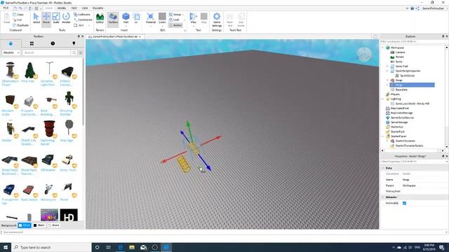 How To Make Sonic On Roblox Studio:ROBLOX Part1 смотреть онлайн
