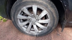 Лада Калина : почему не прокручивалось колесо.