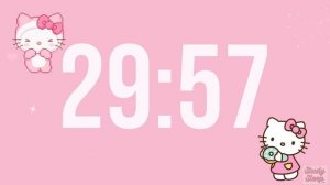 Hello kitty timer ~ 1 hour aesthetic Sanrio timer