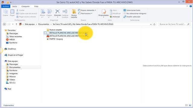 ??Como Recuperar TÚ #Archivo de #AutoCAD Después de un Fatal Error 2019 смотреть онлайн