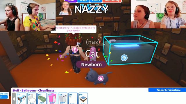 WORST COLOR DECORATING HOUSE *Biggy couldn't believe the judging* Adopt Me w/ The Norris Nuts смотреть онлайн